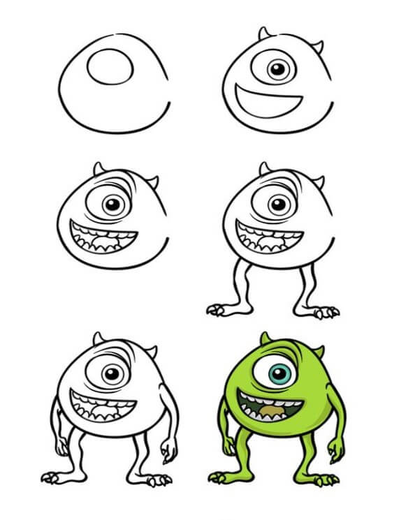 One-eyed monster (6) Drawing Ideas