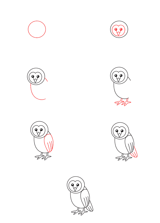 Owl for kids Drawing Ideas