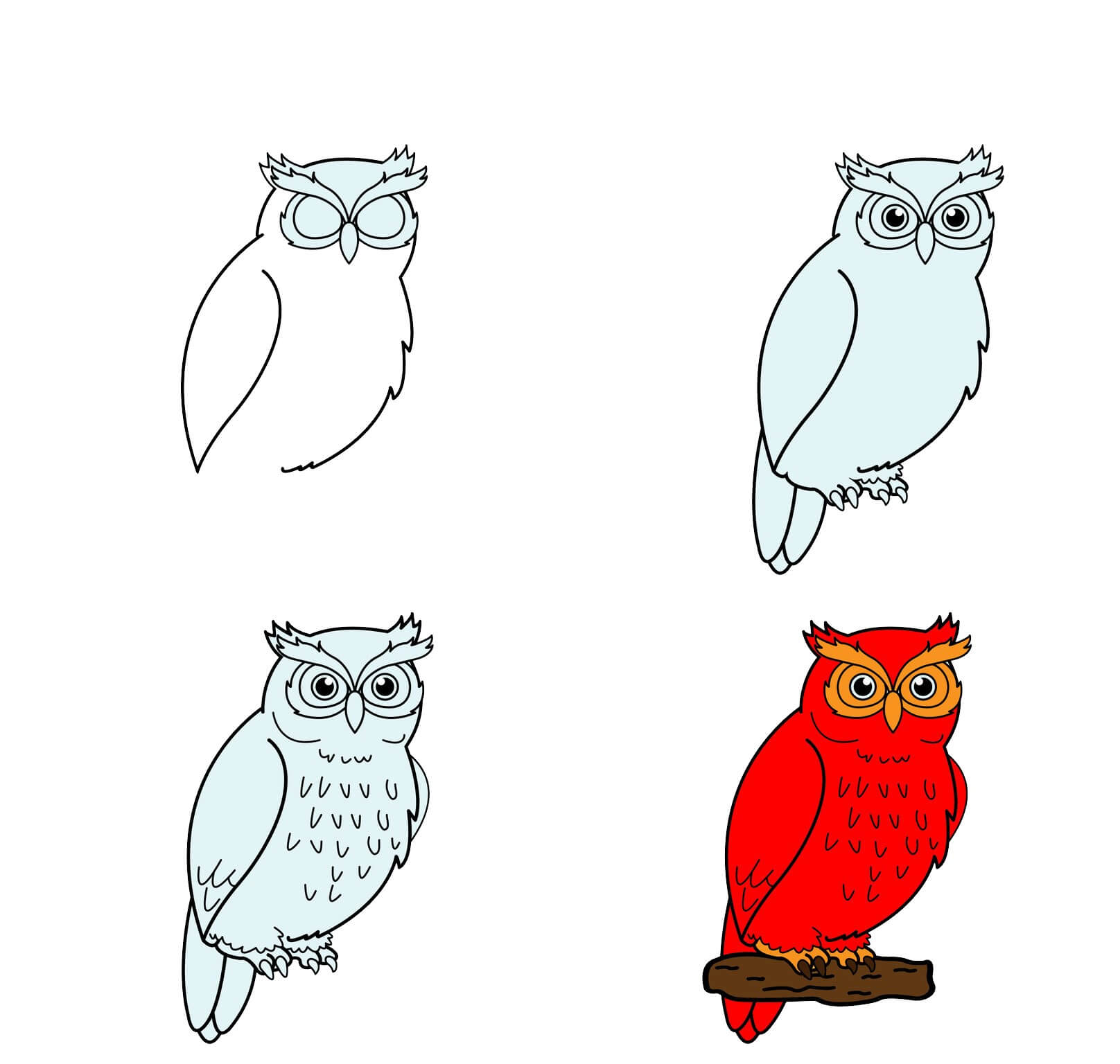 Owl idea (11) Drawing Ideas