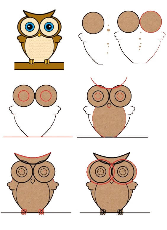 Owl idea (19) Drawing Ideas