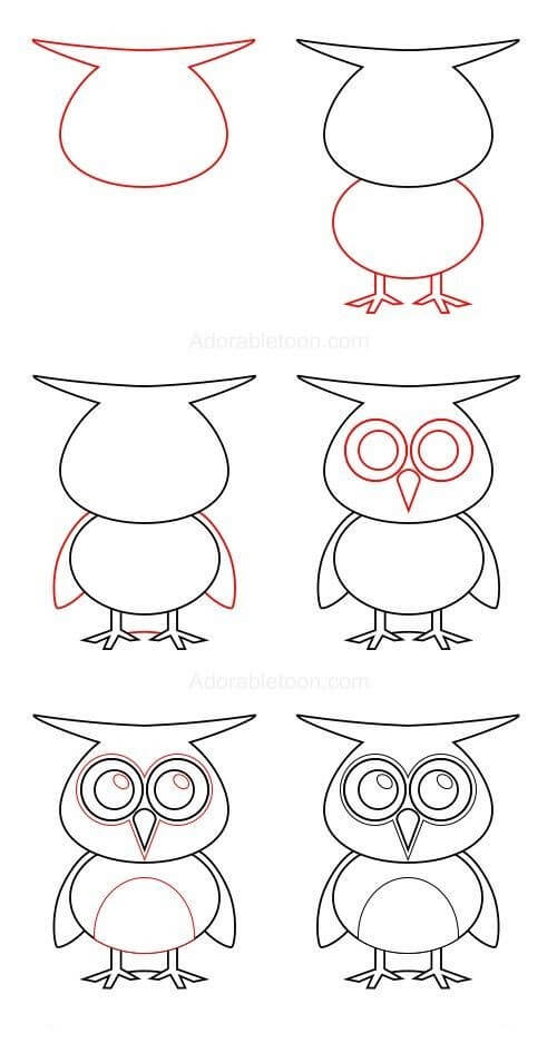 Owl idea (21) Drawing Ideas
