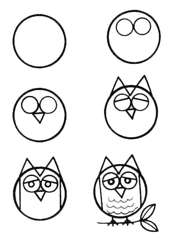 Owl idea (23) Drawing Ideas