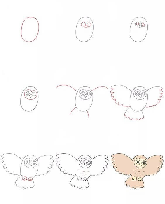 Owl idea (24) Drawing Ideas