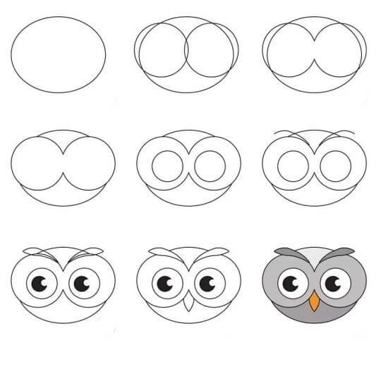 Owl idea (25) Drawing Ideas