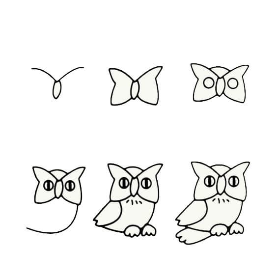 Owl idea (29) Drawing Ideas