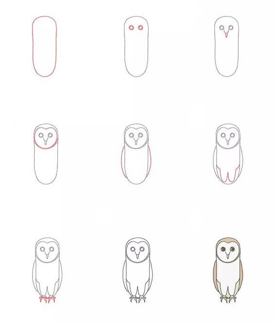 Owl idea (30) Drawing Ideas