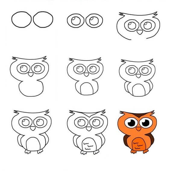 Owl idea (32) Drawing Ideas
