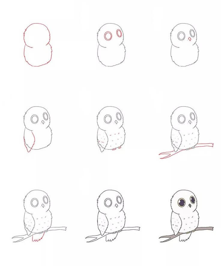 Owl idea (45) Drawing Ideas