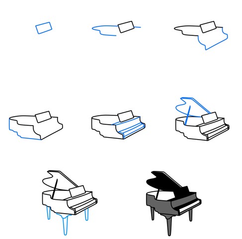 Piano idea (10) Drawing Ideas