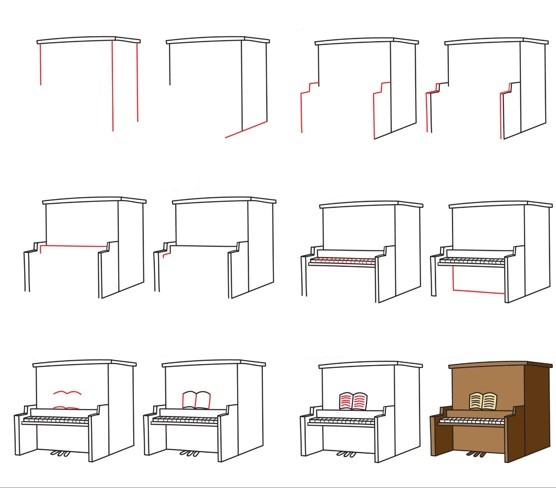 Piano idea (16) Drawing Ideas