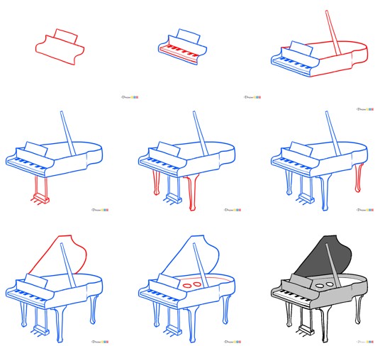 Piano Drawing Ideas