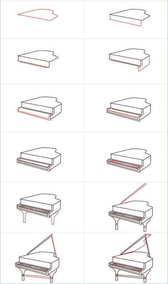 Piano idea (3) Drawing Ideas