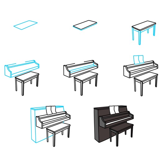 Piano idea (7) Drawing Ideas