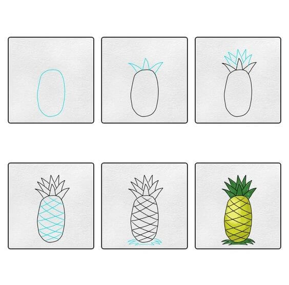 Pineapple idea (10) Drawing Ideas