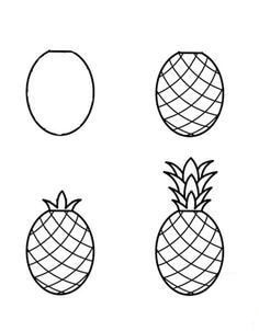 How to draw Pineapple idea (11)