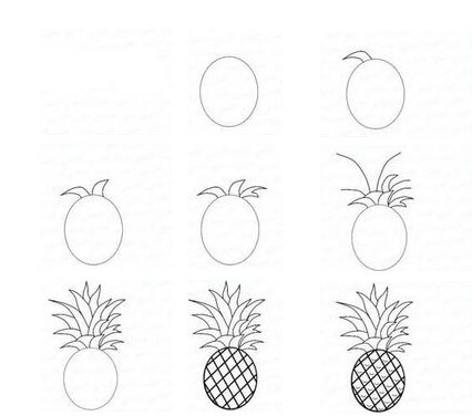 How to draw Pineapple idea (19)