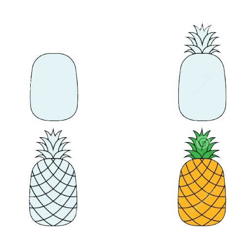 Pineapple idea (34) Drawing Ideas