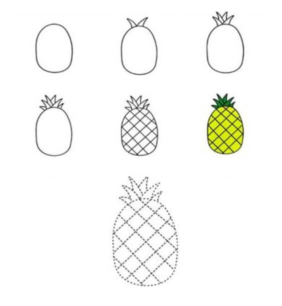 Pineapple idea (8) Drawing Ideas