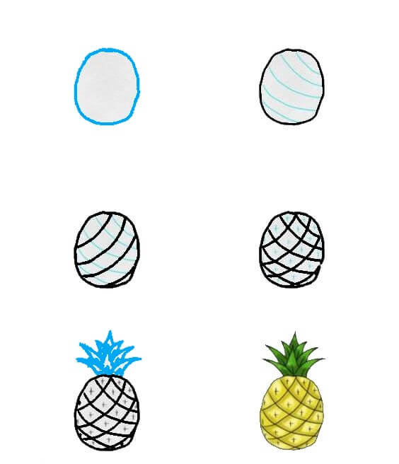 Pineapple idea (9) Drawing Ideas