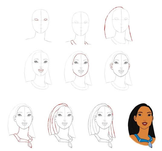 Pocahontas idea (10) Drawing Ideas
