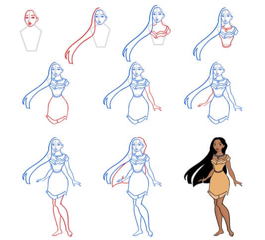 Pocahontas idea (12) Drawing Ideas