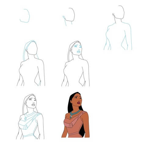 Pocahontas idea (13) Drawing Ideas