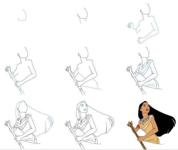 Pocahontas idea (14) Drawing Ideas