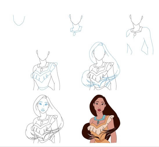 Pocahontas idea (15) Drawing Ideas