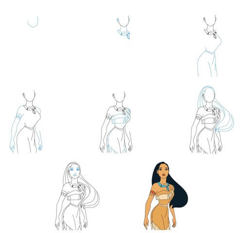 Pocahontas idea (16) Drawing Ideas
