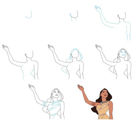 Pocahontas idea (17) Drawing Ideas