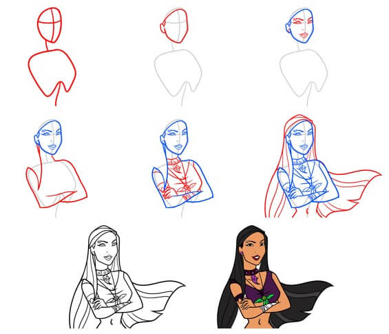 Pocahontas idea (21) Drawing Ideas
