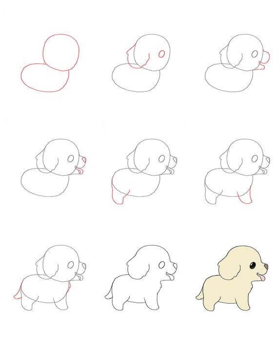 Puppy idea (15) Drawing Ideas
