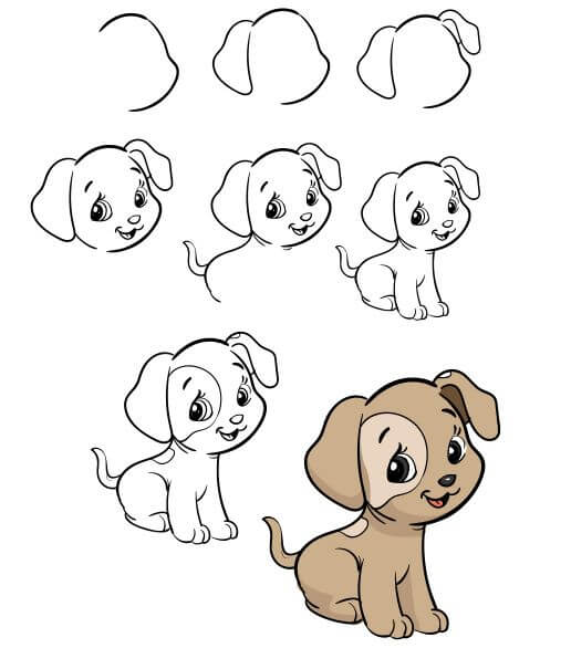 Puppy idea (23) Drawing Ideas