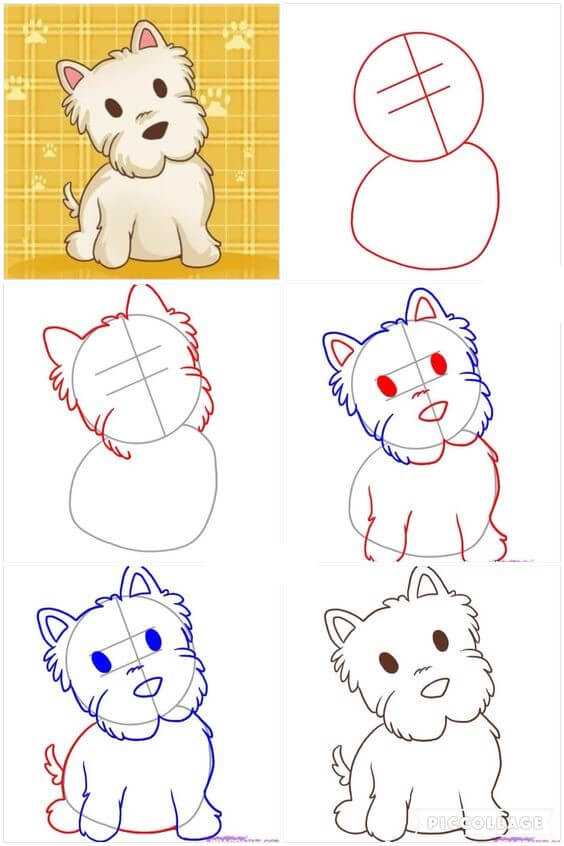 Puppy idea (26) Drawing Ideas