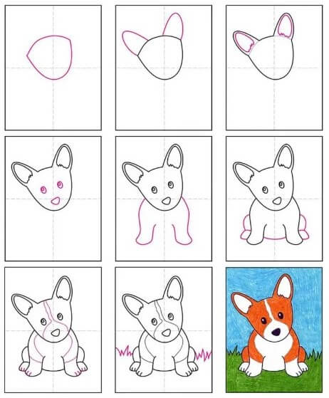Puppy idea (32) Drawing Ideas