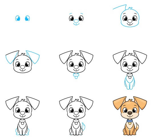 Puppy idea (39) Drawing Ideas