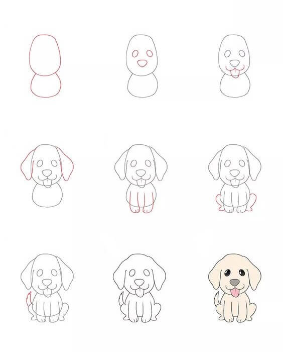 Puppy idea (4) Drawing Ideas