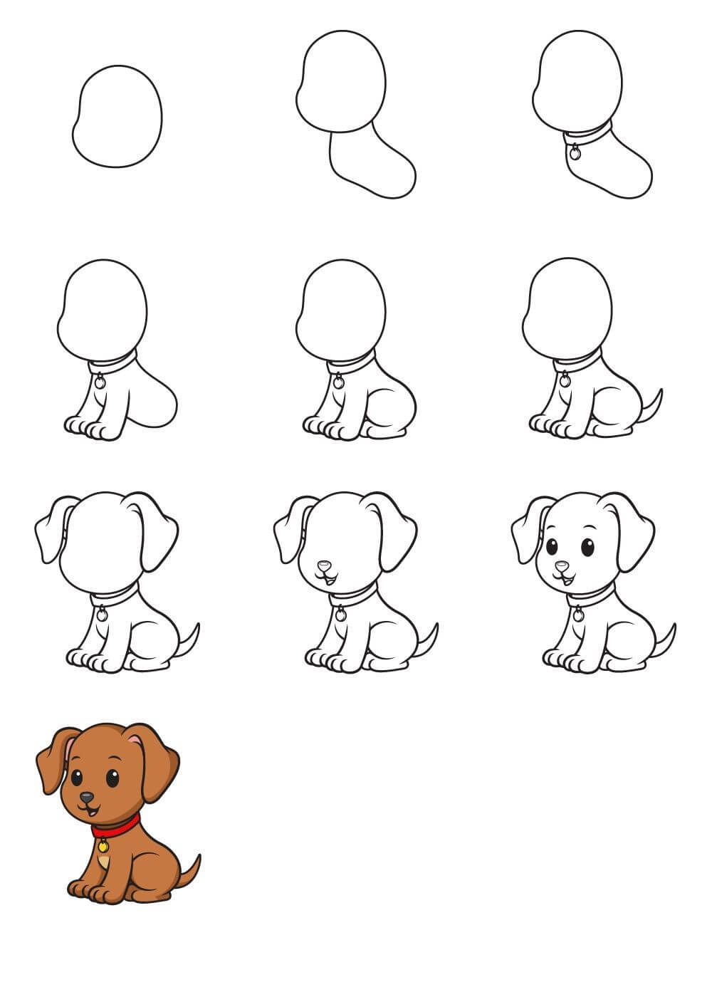Puppy idea (41) Drawing Ideas