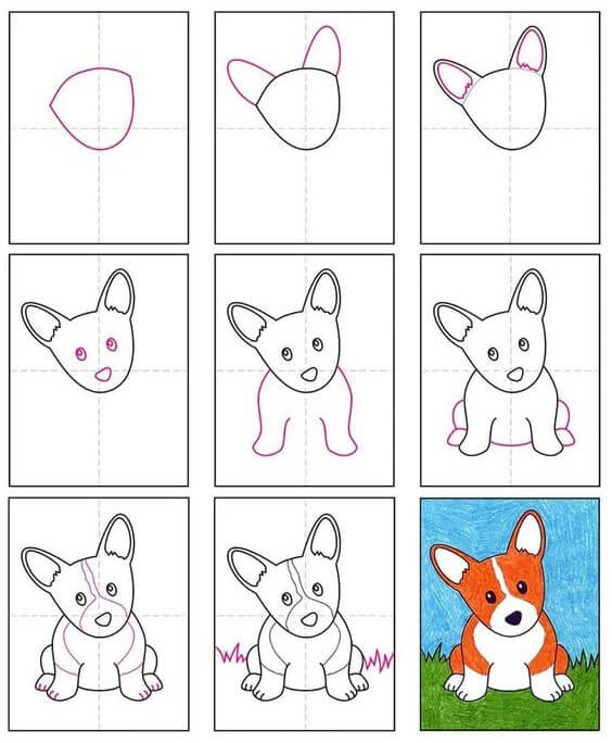 Puppy idea (8) Drawing Ideas