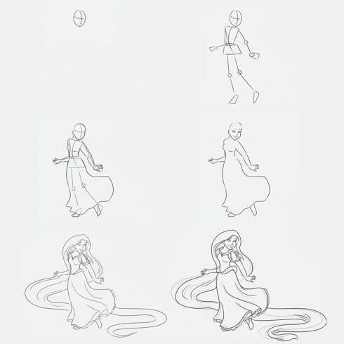 Rapunzel idea (10) Drawing Ideas