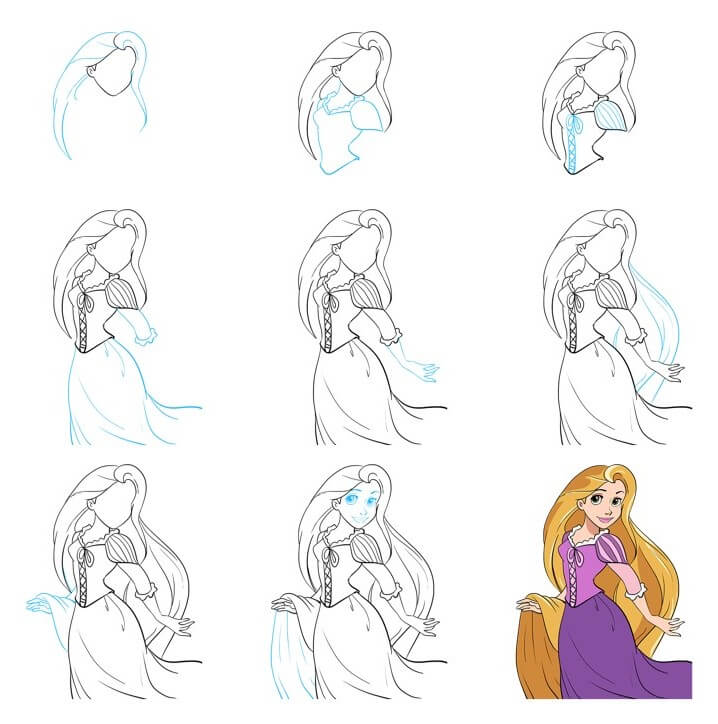 Rapunzel idea (12) Drawing Ideas