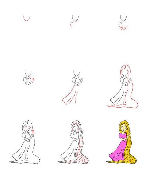Rapunzel idea (4) Drawing Ideas