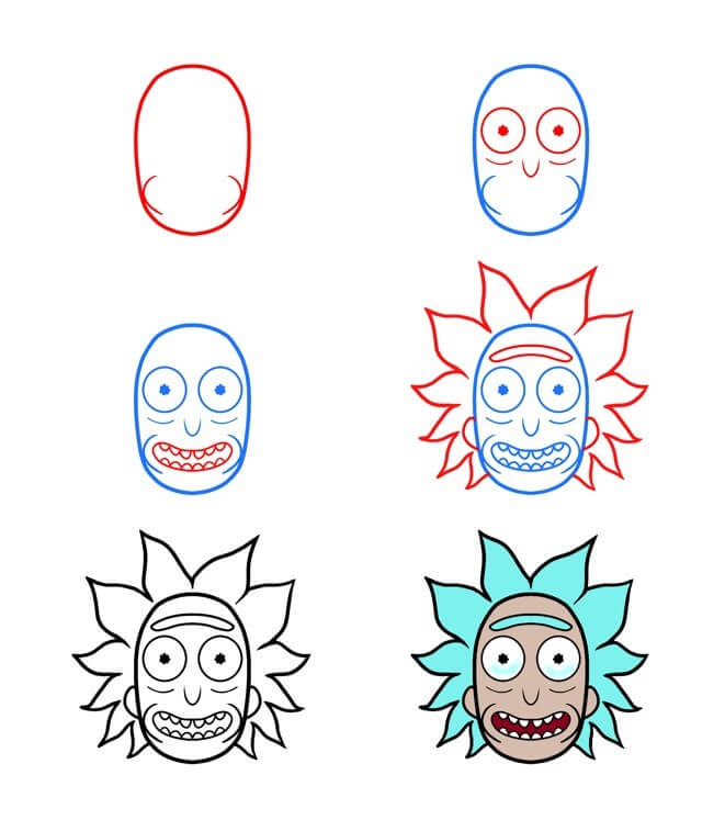 Rick's head (2) Drawing Ideas