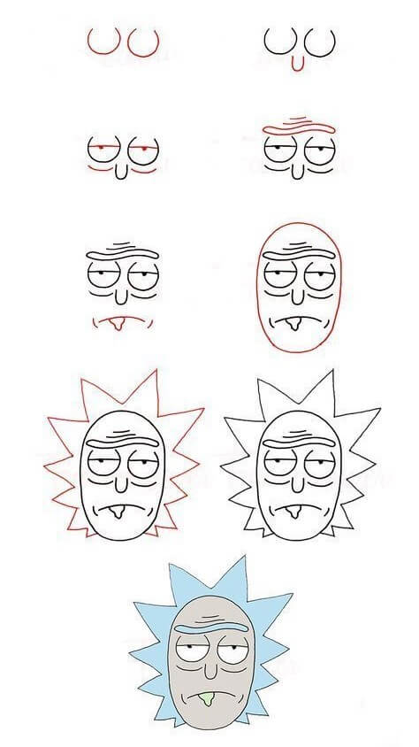 Rick's head (3) Drawing Ideas