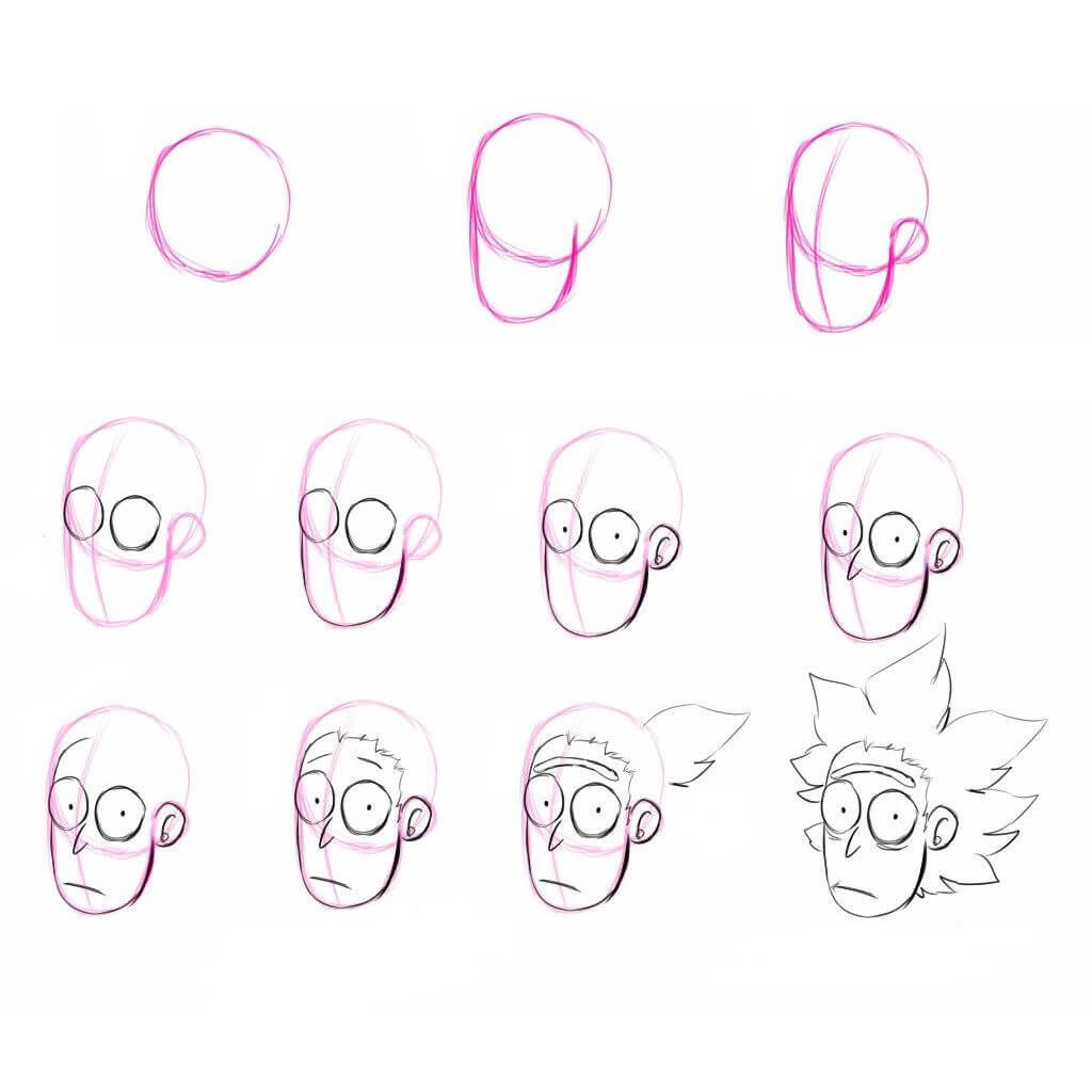 Rick's head (4) Drawing Ideas