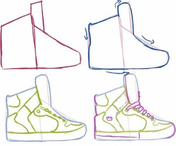 How to draw Shoes idea (1)