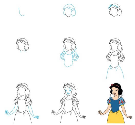Snow white idea (6) Drawing Ideas