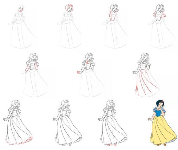 Snow white idea (8) Drawing Ideas