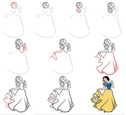 Snow white idea (9) Drawing Ideas