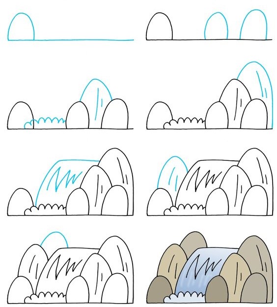 Stream landscape (3) Drawing Ideas